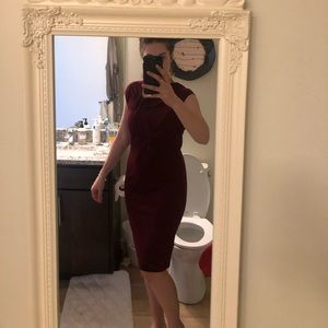 Maroon Ann Taylor dress